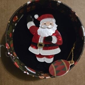 Erstwilder Merry Menagerie Santa's Secret Brooch